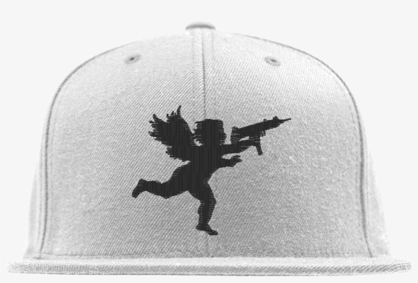Cupid Black On White Snapback - .com, transparent png #1595925