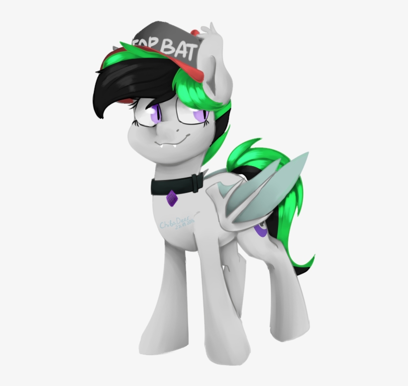 Chibadeer, Bat Pony, Cap, Female, Hat, Mare, Oc, Oc - Cartoon, transparent png #1596016