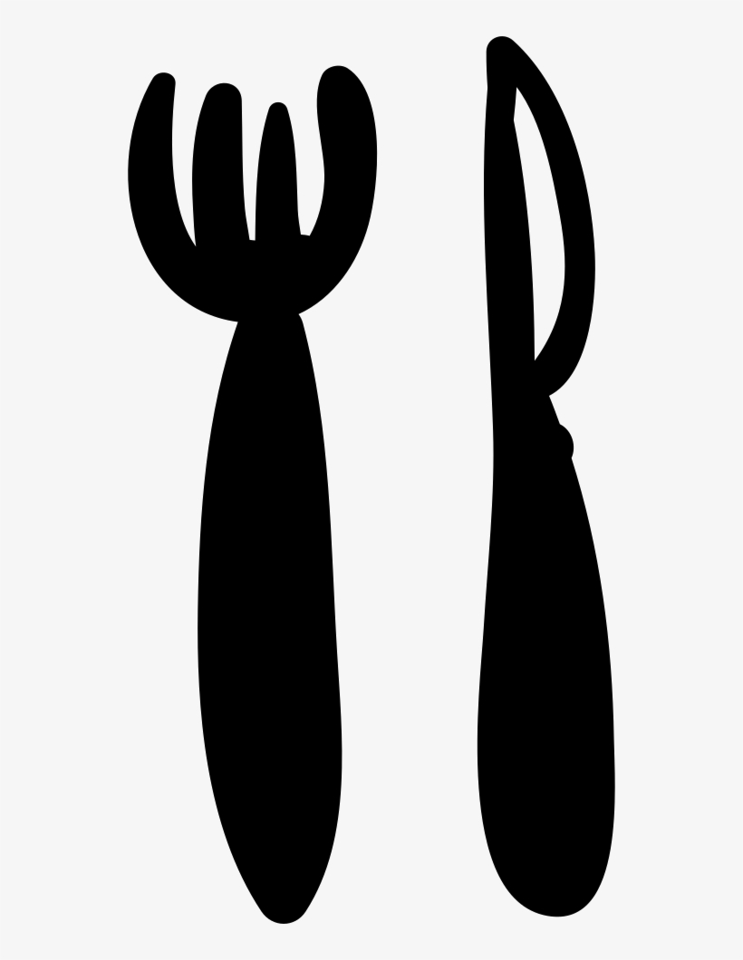 Restaurant Hand Drawn Fork And Knife Comments - Portable Network Graphics, transparent png #1596231