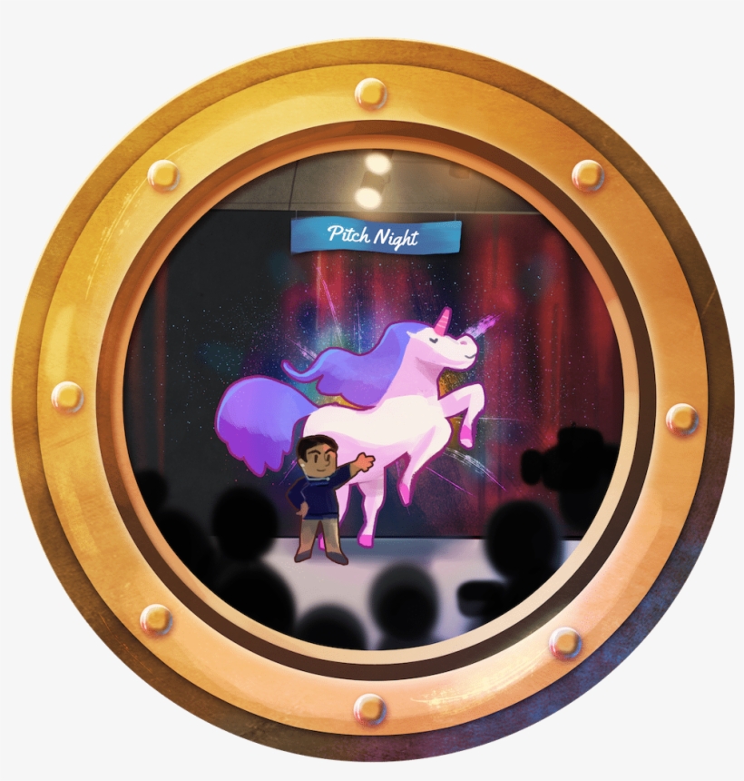 Pitch Night Porthole By Louie Zong Via Artcorgi - Window, transparent png #1596411