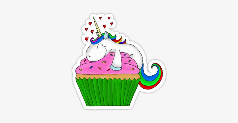 Wir Lieben Einhörner - Cupcake Clipart Mit Gesicht, transparent png #1596413