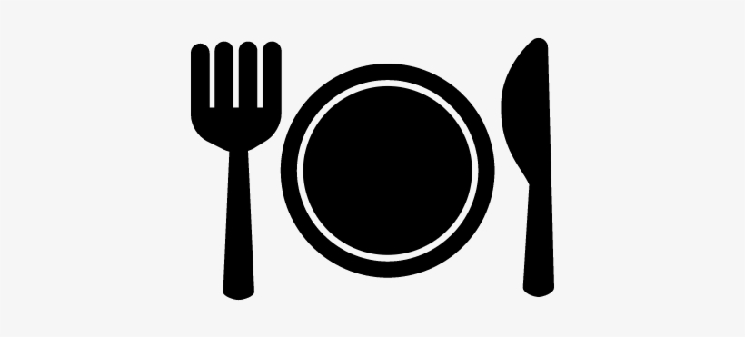 Plate Fork And Knife Vector - Icon Mittagspause, transparent png #1596481