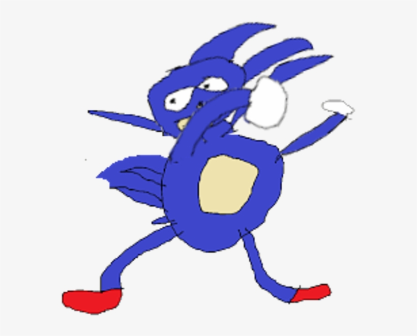 Sonic The Hedgehog Dabbing, transparent png #1596718