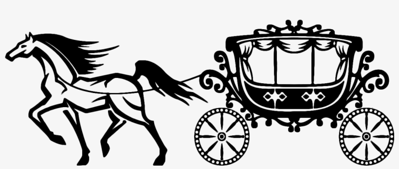 Horse And Buggy Carriage Horse-drawn Vehicle Clip Art - Carruagem Vintage, transparent png #1596761