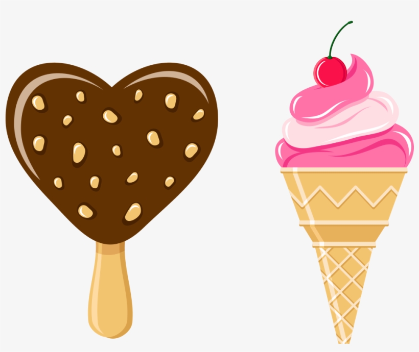 Graphic Royalty Free Download Cone Strawberry Chocolate - Ice Cream, transparent png #1597200
