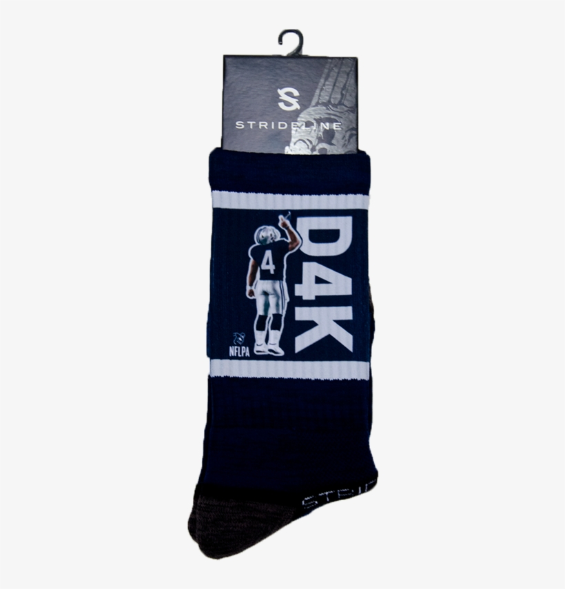 Strideline Dak Prescott Socks - Sock, transparent png #1597347