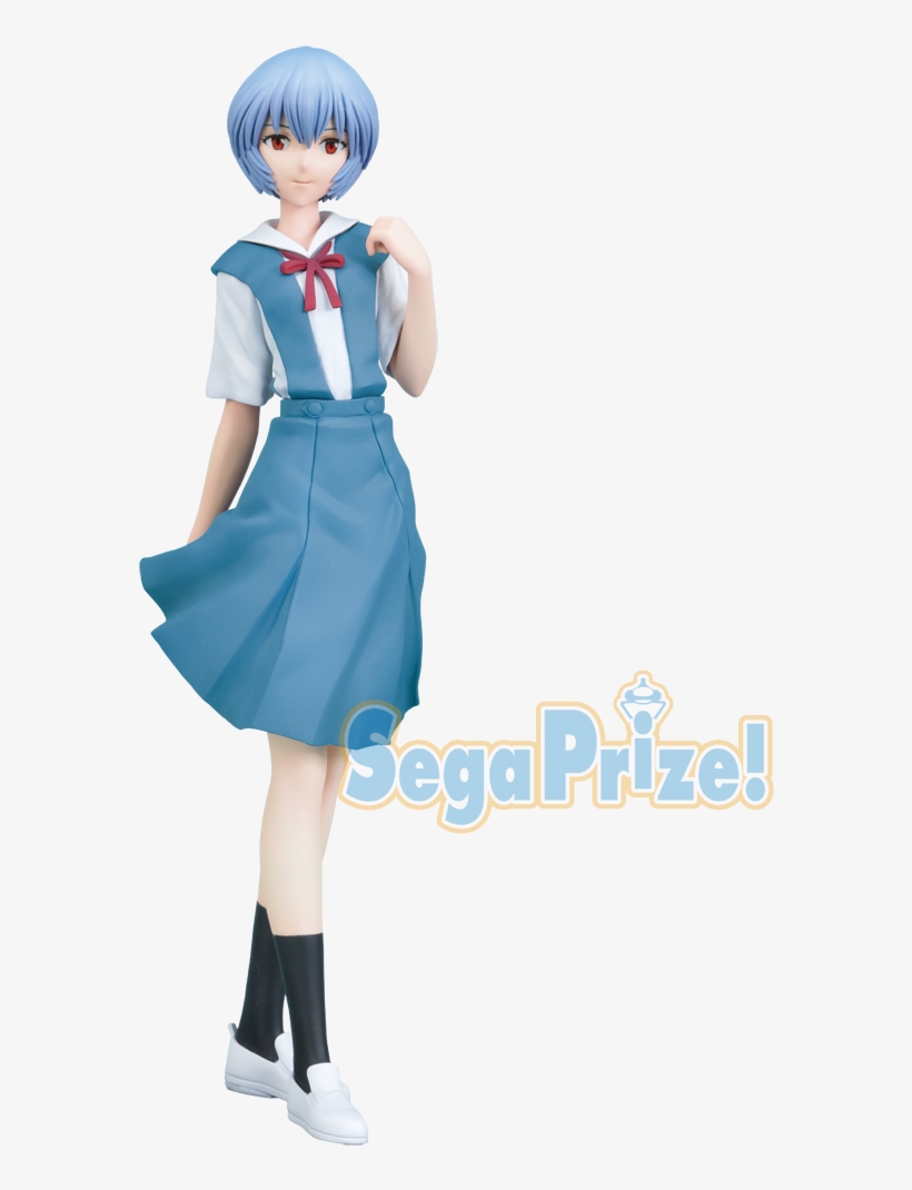 Evangelion Rei Ayanami Seifuku Premium Figure - Rei Ayanami School Uniform, transparent png #1598040