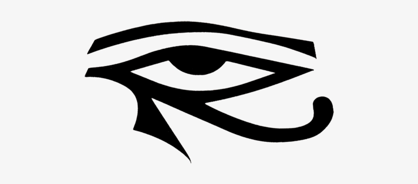 Black Left Eye Of Ra 4 3/4" X 2 3/4", transparent png #1598449