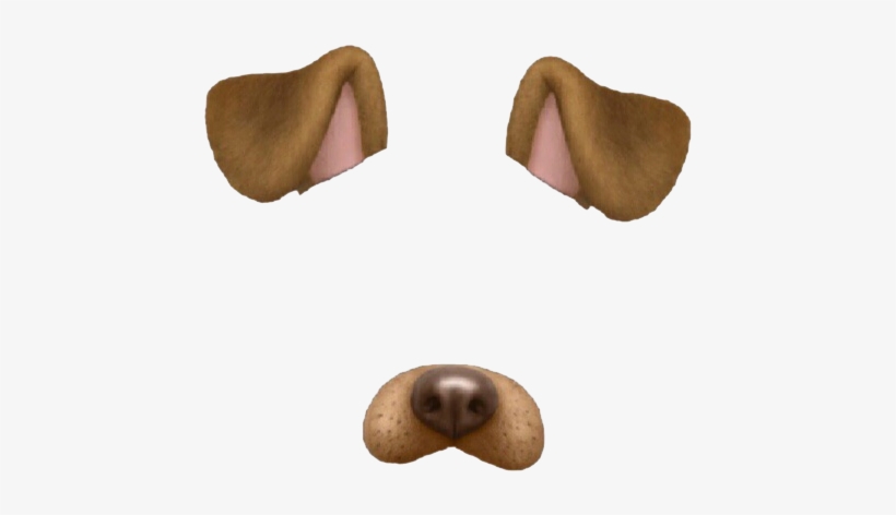 Dog Puppy Snapchat Cat We Heart It - Snapchat Dog Filter Png, transparent png #1598875
