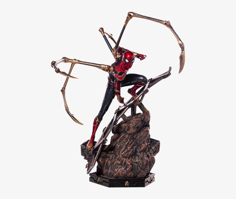 About This Statue - Iron Spider Statue Infinity War, transparent png #1598907