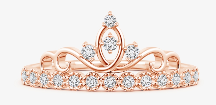 Unique Prong Set Lab Grown Diamond Crown Ring - Tiara, transparent png #1599239