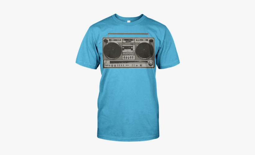 Boogaloo Shrimp Blk And Wht Boom Box - Love Dogs Original Art Drawing Graphic T-shirt Print., transparent png #1599523