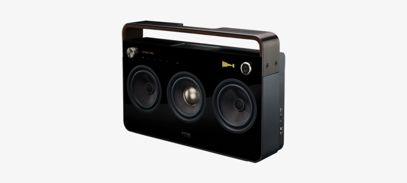 3 Speaker Boombox Audio System Angle View - Tdk 3 Speaker Boombox Boombox, transparent png #1599571