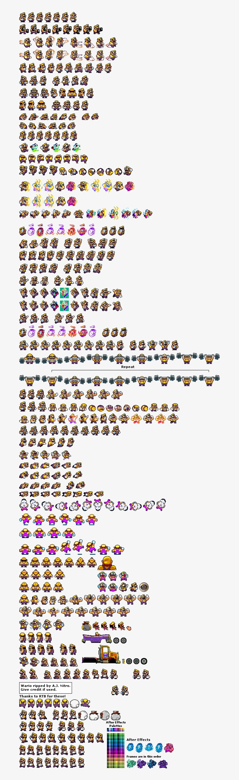 Wario Brawlified Sprite Sheet - Emoticon, transparent png #1599908