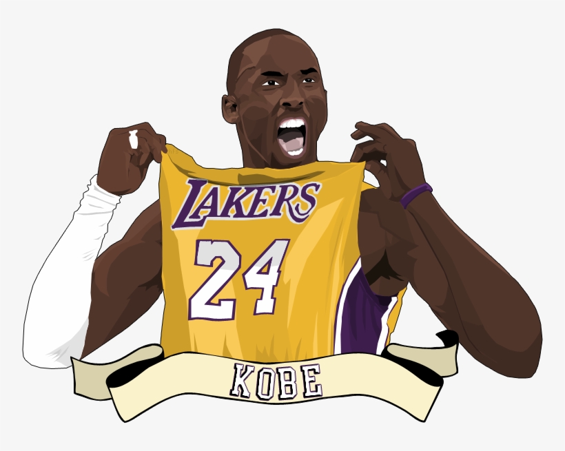 Vintage Kobe Bryant Lakers 24 Jersey Small, transparent png #160306