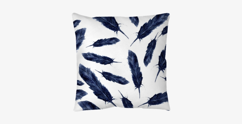 Watercolor Blue Birds Feathers Boho Pattern - Redbubble Watercolor Blue Feathers Scarf, transparent png #160491