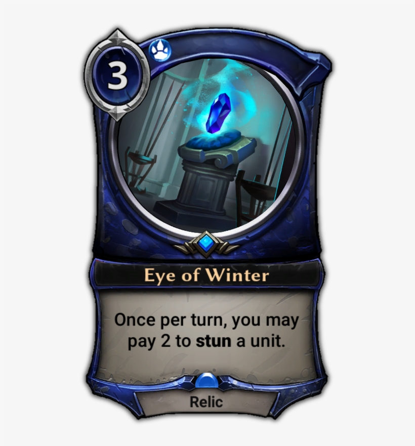 Eye Of Winter - Frog Eternal Card Game, transparent png #160569