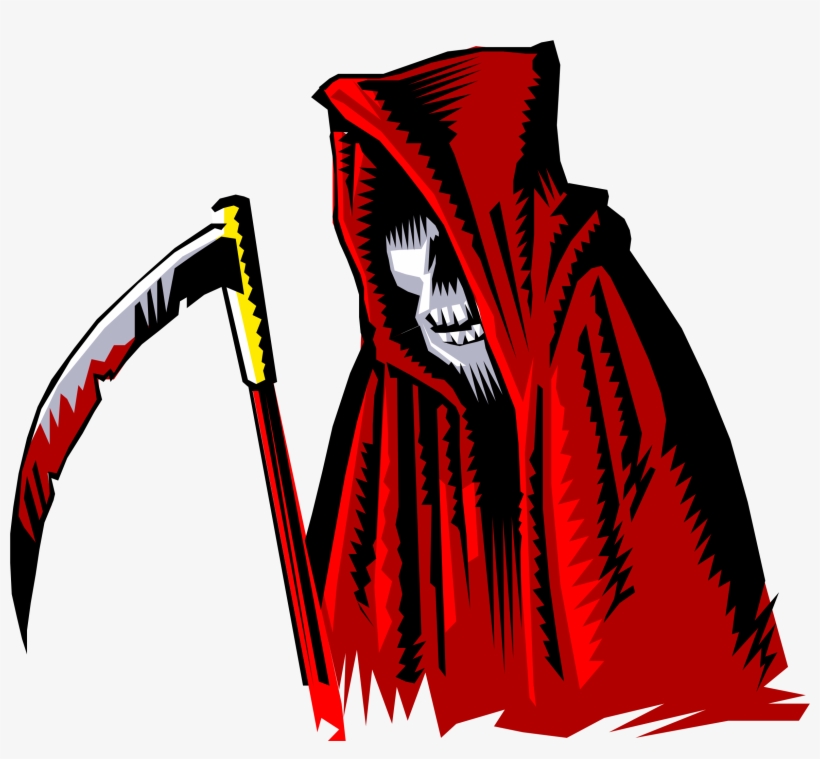 Big Image - Grim Reaper Cartoon Red, transparent png #160958