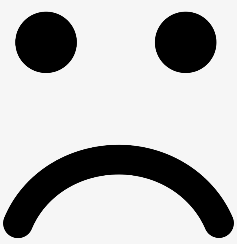 Sad Face In Rounded Square Comments - Cartoon Sad Face Png, transparent png #161785