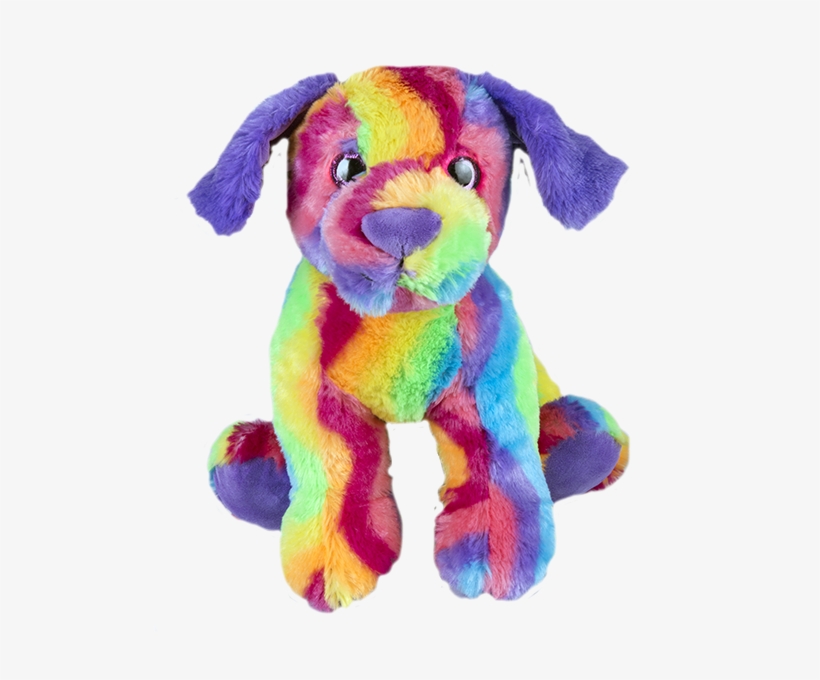 Max The Rainbow Puppy 8 " Chiot Arc En Ciel - Stuffems Toy Shop Make Your Own Stuffed Animal Mini, transparent png #161825