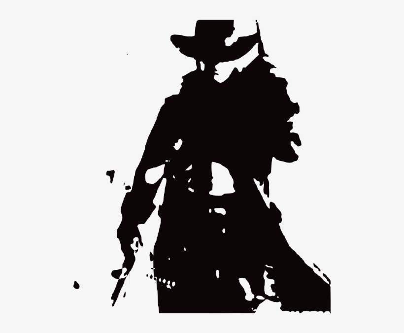 Small - Cowboy Art Black And White, transparent png #162075
