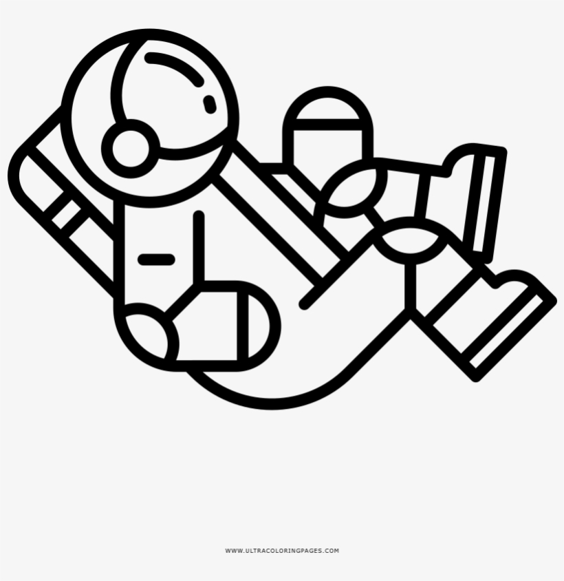 Graphic Freeuse Stock Astronaut Coloring Page Ultra - Cosmonaut Icon, transparent png #162094