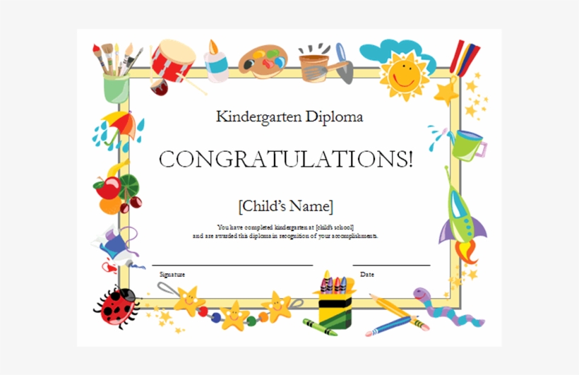 Preschool Awards Certificates Samples, transparent png #162224