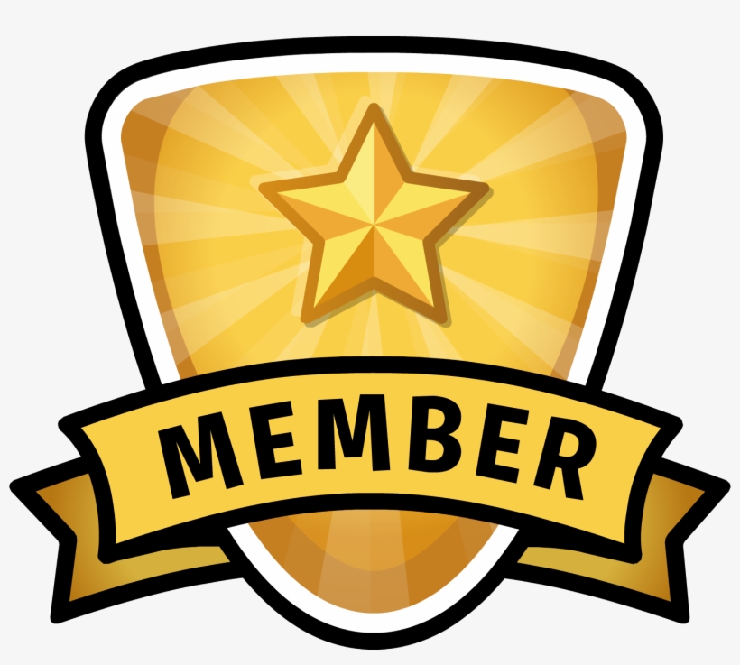Membership Badge - Png - Club Penguin Membership Logo, transparent png #162388
