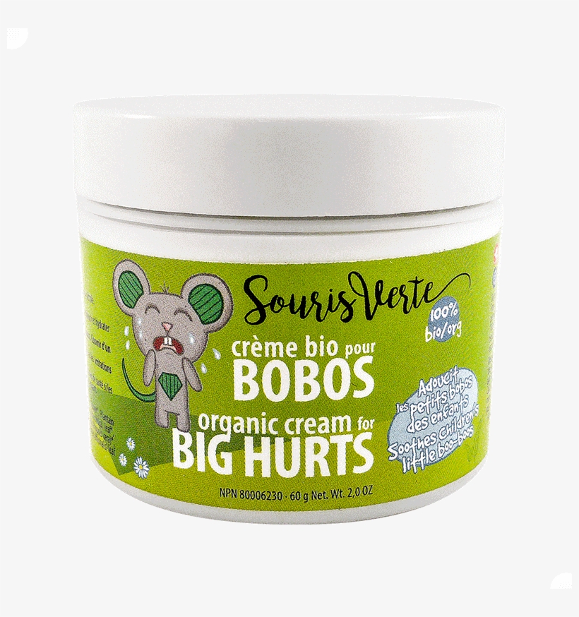 Organic Cream For Big Hurts - Souris Verte 822 Baby And Child Boo-boo Healing Cream, transparent png #162755