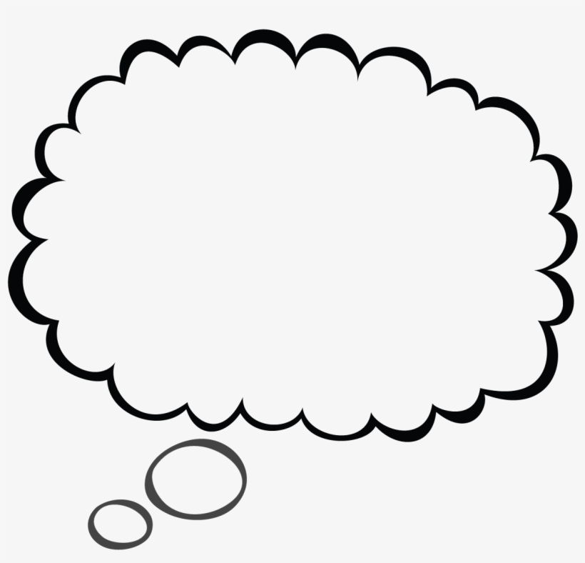 thought balloon clipart with transparent