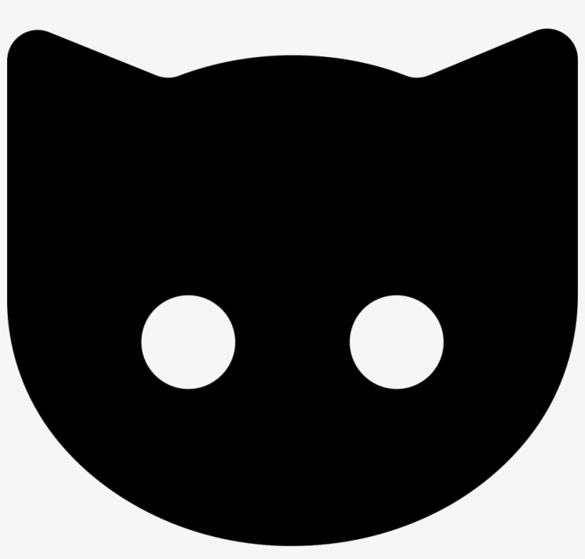 Cat Black Face - Cat Black Face Cartoon, transparent png #163443