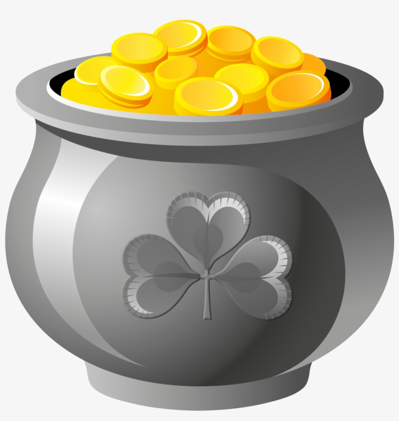 Pot Of Gold St Patricks, transparent png #163800