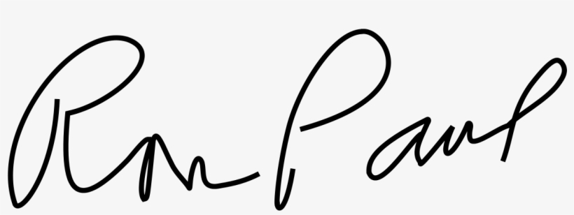 Ron Paul Signature, transparent png #163993