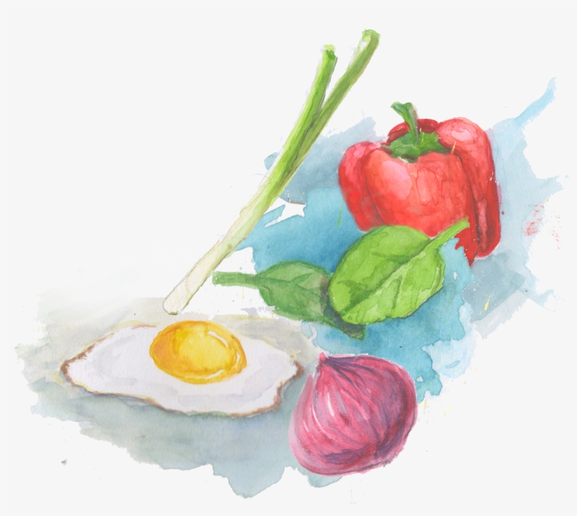 We Used Watercolor To Illustrate The Backs Of The Recipe - Watercolor Paint, transparent png #164026