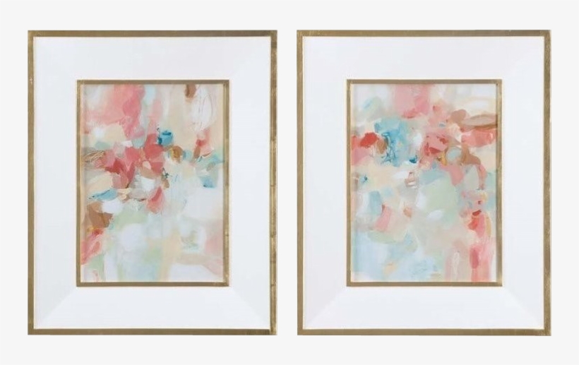 Touch Of Blush And Rosewood Fences Art, S/2, transparent png #164289