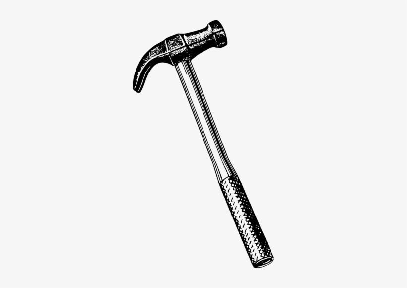 Hammer Illustration - Hammer Drawing Png, transparent png #164588