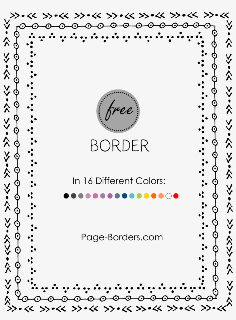 Doodle Borders - Drawing, transparent png #165208