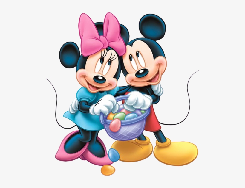 Easter Clipart Disney - Happy Easter Mickey And Minnie, transparent png #165422