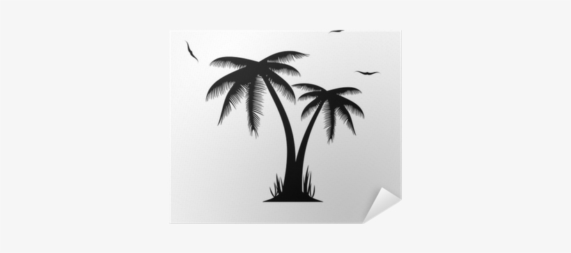 Palm Tree Png Silhouette, transparent png #165704