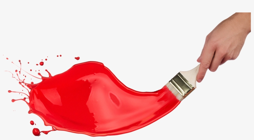 Share This Image - Paint Splash With Brush Png, transparent png #165727