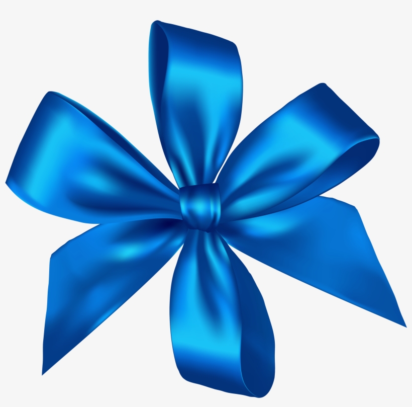 Blue Ribbon Png Clipart - Blue Gift Ribbon Png, transparent png #165816
