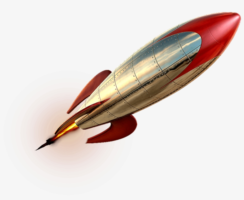 Best Red-white Steel Rocket Png - Rocket Png, transparent png #165858