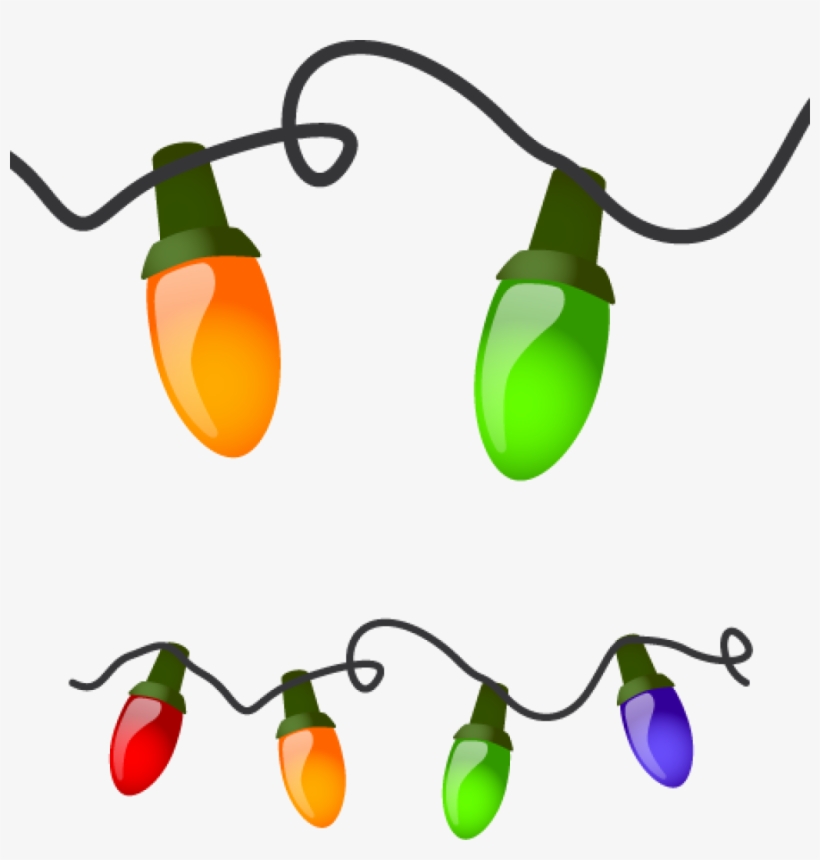 Christmas Lighting Clip Art - Christmas Lights On A String, transparent png #165910