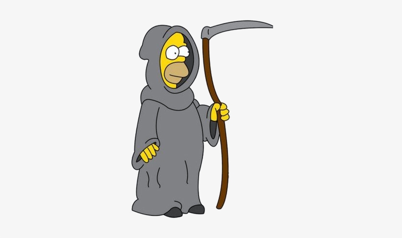 Grim Reaper - Simpsons Grim Reaper, transparent png #166054