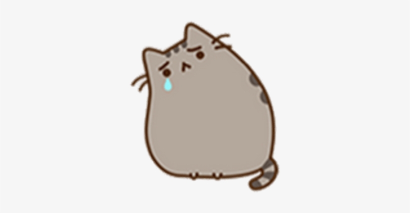 Pusheen Crying - Sad Cat Facebook Sticker, transparent png #166490