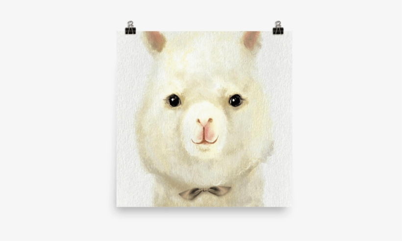 Watercolor Llama - Polyester Sheep Pattern Multifunction Foldable Pillow, transparent png #166641