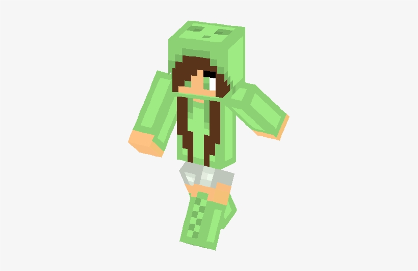 Slime Girl Skin - Minecraft Slime Girl, transparent png #166644