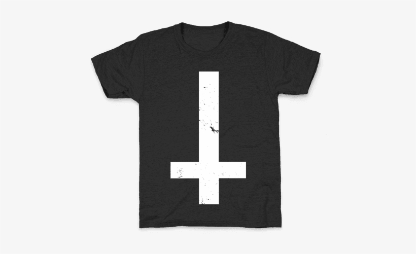 Upside Down Cross Kids T-shirt - Cross, transparent png #166710
