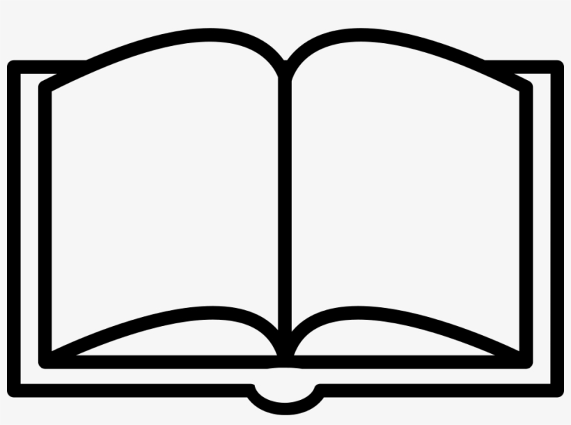 Book Opened Outline From Top View Svg Png Icon Free - Book Line Icon Png, transparent png #166802