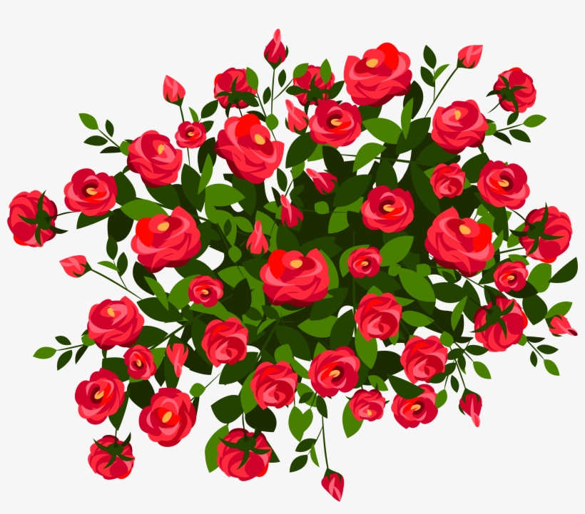 Bush Free Huge Freebie Download For - Rose Bushes Clip Art, transparent png #166804